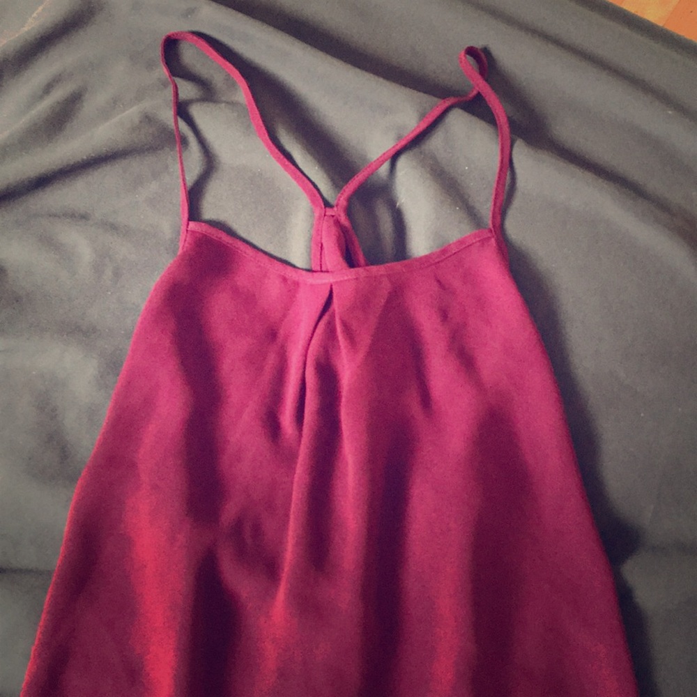 Burgundy tank top